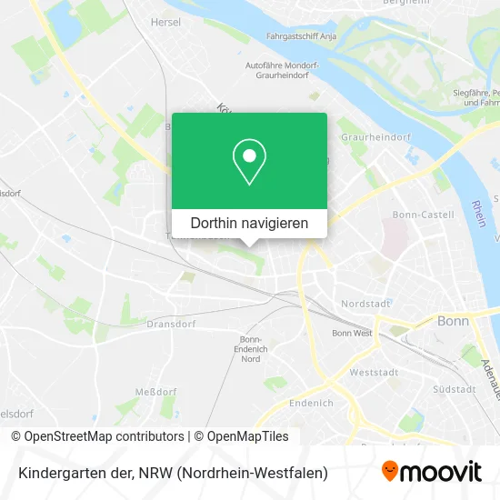 Kindergarten der Karte