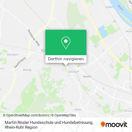 Martin Rösler Hundeschule und Hundebetreuung Karte