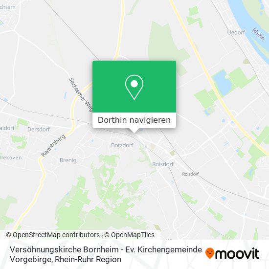 Versöhnungskirche Bornheim - Ev. Kirchengemeinde Vorgebirge Karte