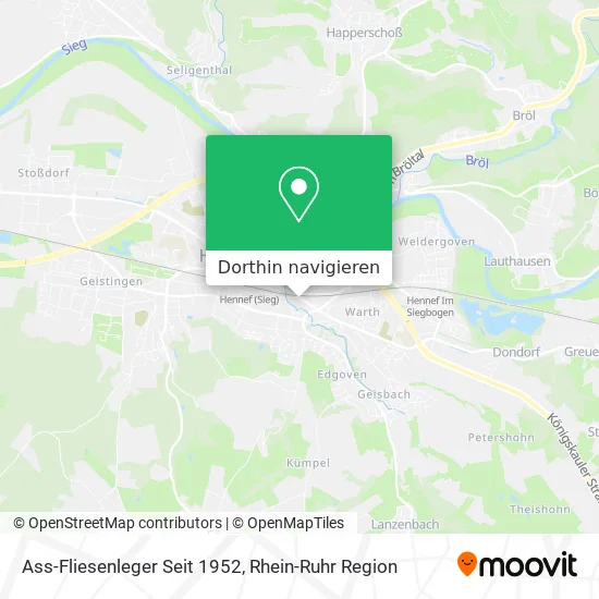 Ass-Fliesenleger Seit 1952 Karte