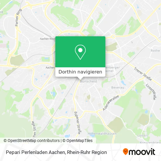 Pepari Perlenladen Aachen Karte