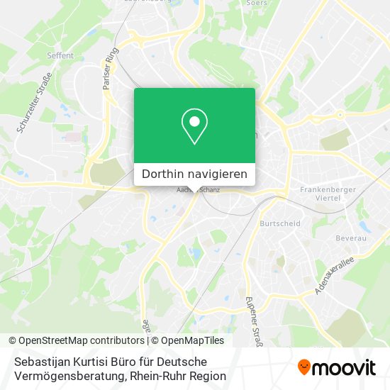 Sebastijan Kurtisi Büro für Deutsche Vermögensberatung Karte