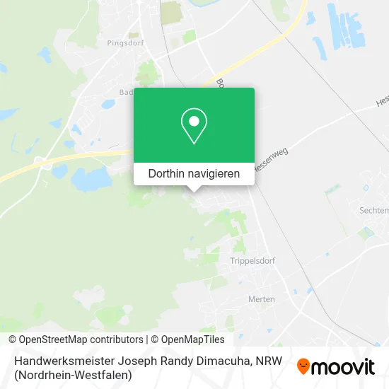 Handwerksmeister Joseph Randy Dimacuha Karte