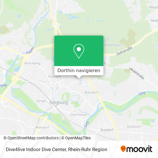 Dive4live Indoor Dive Center Karte