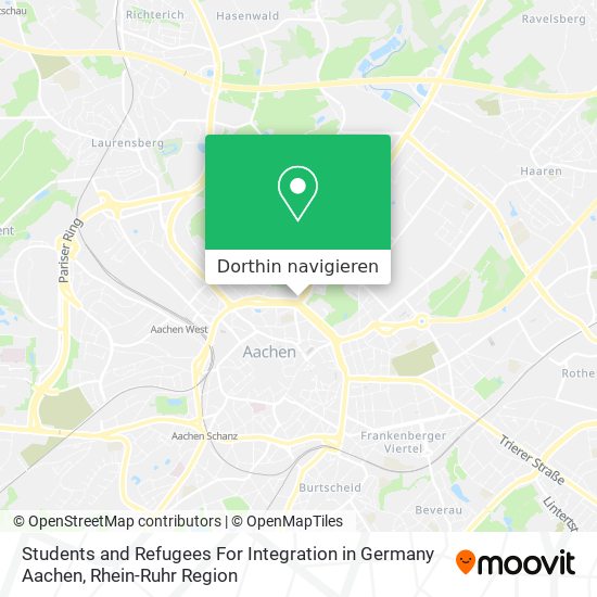 Students and Refugees For Integration in Germany Aachen Karte