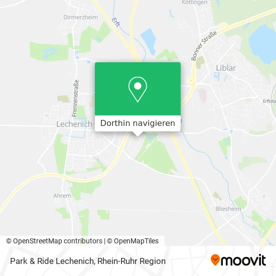 Park & Ride Lechenich Karte