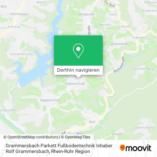 Grammersbach Parkett Fußbodentechnik Inhaber Rolf Grammersbach Karte