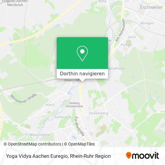 Yoga Vidya Aachen Euregio Karte