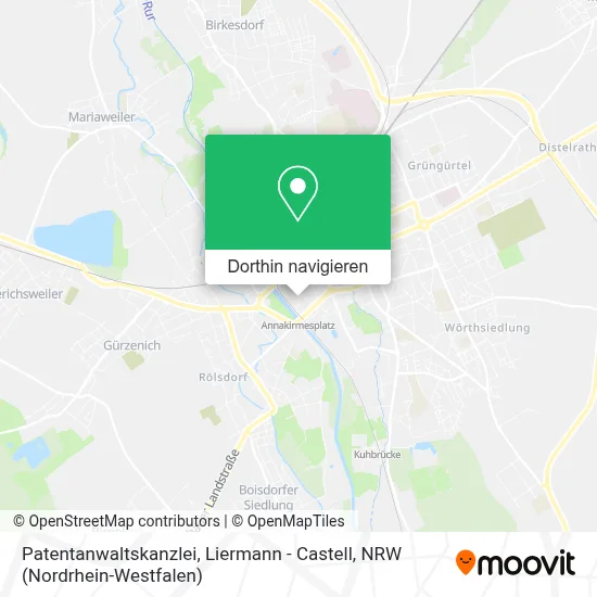 Patentanwaltskanzlei, Liermann - Castell Karte