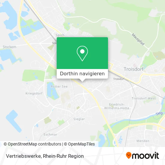 Vertriebswerke Karte