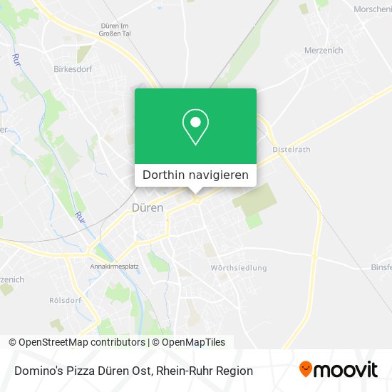 Domino's Pizza Düren Ost Karte
