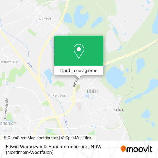 Edwin Waraczynski Bauunternehmung Karte