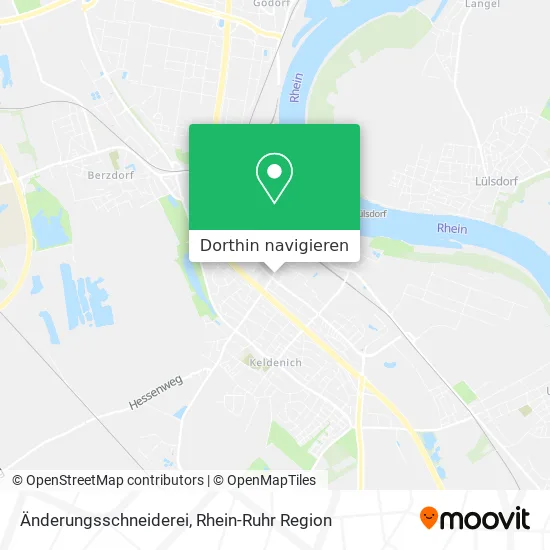 Änderungsschneiderei Karte