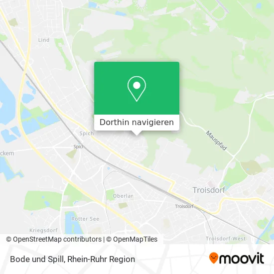 Bode und Spill Karte