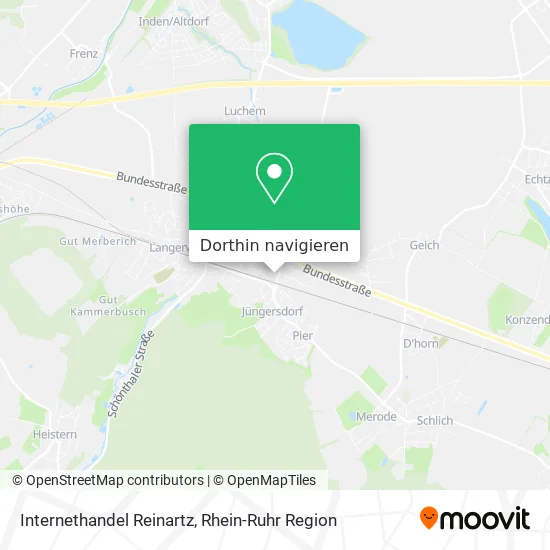 Internethandel Reinartz Karte