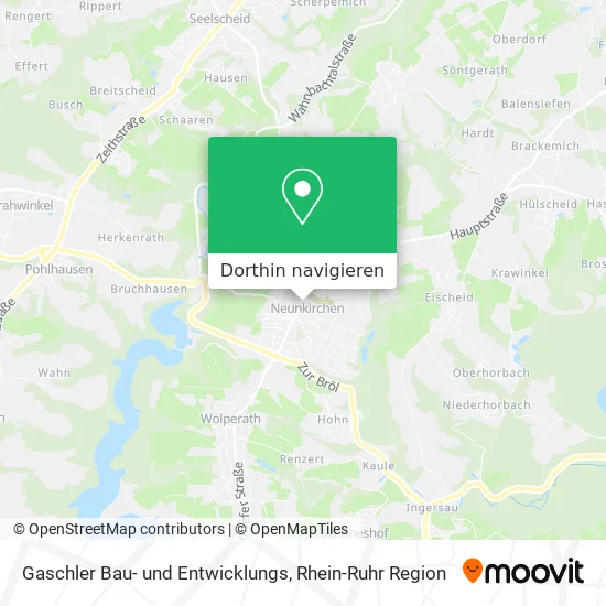 Gaschler Bau- und Entwicklungs Karte