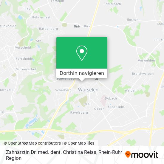 Zahnärztin Dr. med. dent. Christina Reiss Karte