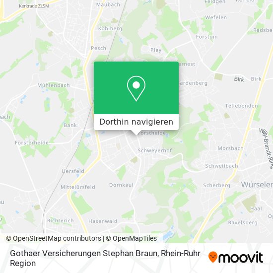Gothaer Versicherungen Stephan Braun Karte
