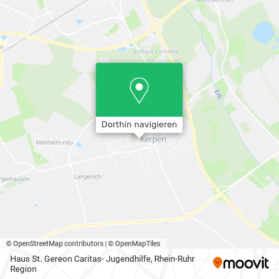 Haus St. Gereon Caritas- Jugendhilfe Karte