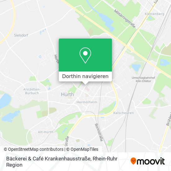 Bäckerei & Café Krankenhausstraße Karte