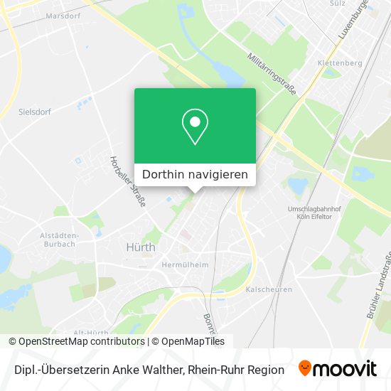 Dipl.-Übersetzerin Anke Walther Karte