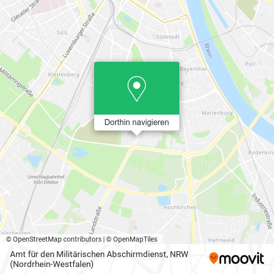 Amt für den Militärischen Abschirmdienst Karte