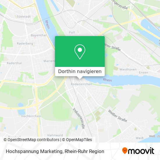 Hochspannung Marketing Karte