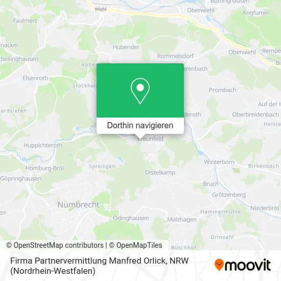 Firma Partnervermittlung Manfred Orlick Karte