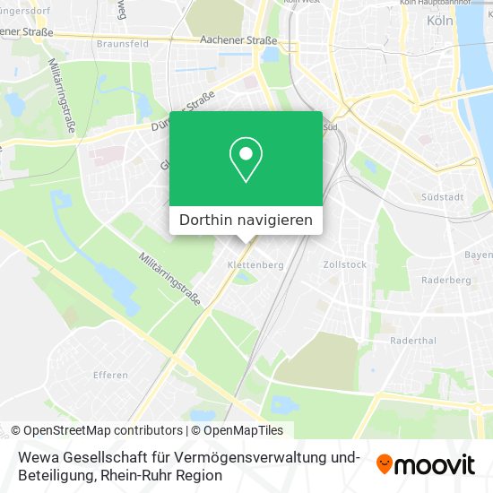 Wewa Gesellschaft für Vermögensverwaltung und-Beteiligung Karte