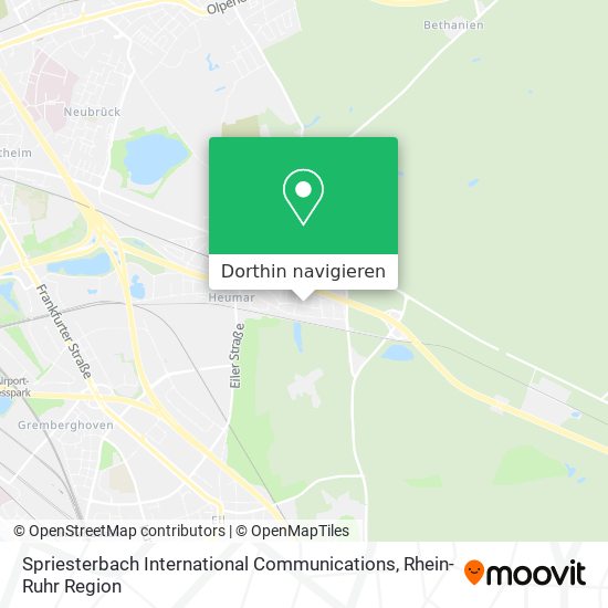 Spriesterbach International Communications Karte