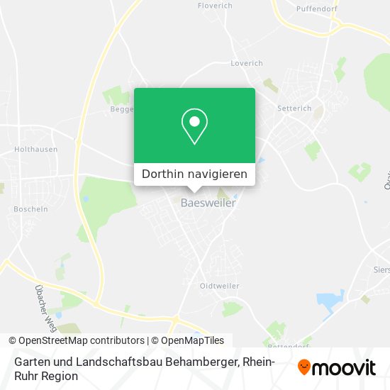 Garten und Landschaftsbau Behamberger Karte