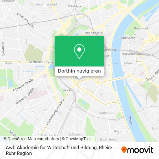 Awb Akademie für Wirtschaft und Bildung Karte