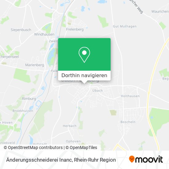 Änderungsschneiderei Inanc Karte