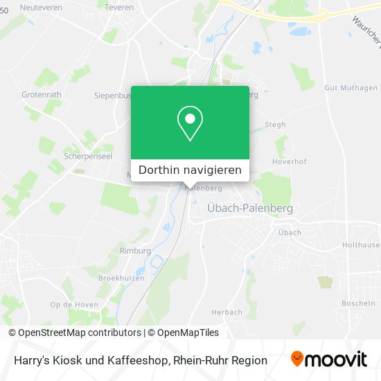 Harry's Kiosk und Kaffeeshop Karte