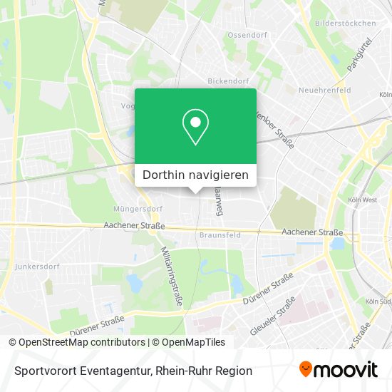 Sportvorort Eventagentur Karte