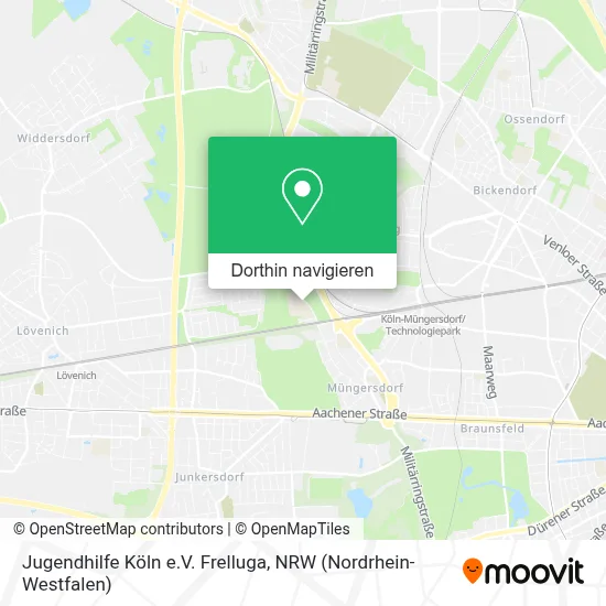 Jugendhilfe Köln e.V. Frelluga Karte