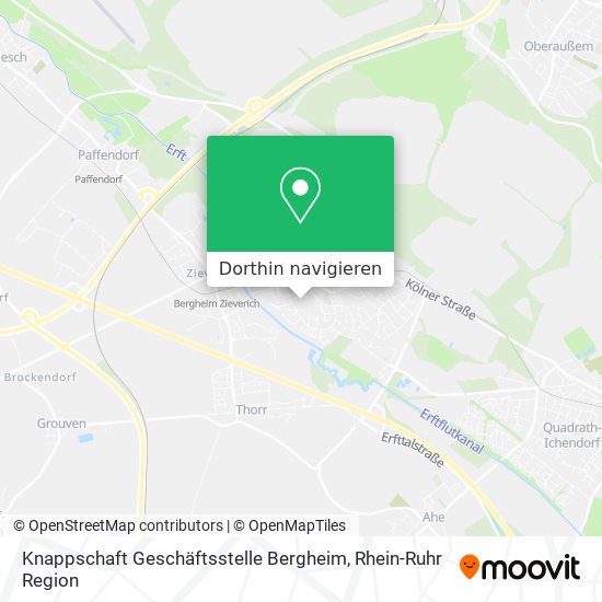 Knappschaft Geschäftsstelle Bergheim Karte