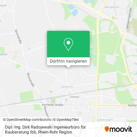 Dipl.-Ing. Dirk Radojewski Ingenieurbüro für Bauberatung Ibb Karte