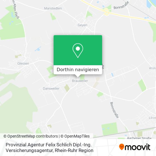 Provinzial Agentur Felix Schlich Dipl.-Ing. Versicherungsagentur Karte