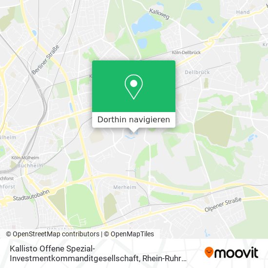 Kallisto Offene Spezial-Investmentkommanditgesellschaft Karte