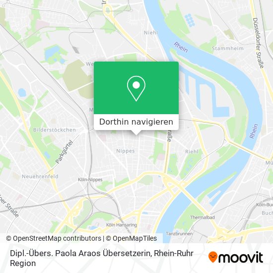 Dipl.-Übers. Paola Araos Übersetzerin Karte