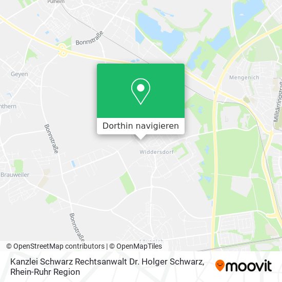 Kanzlei Schwarz Rechtsanwalt Dr. Holger Schwarz Karte