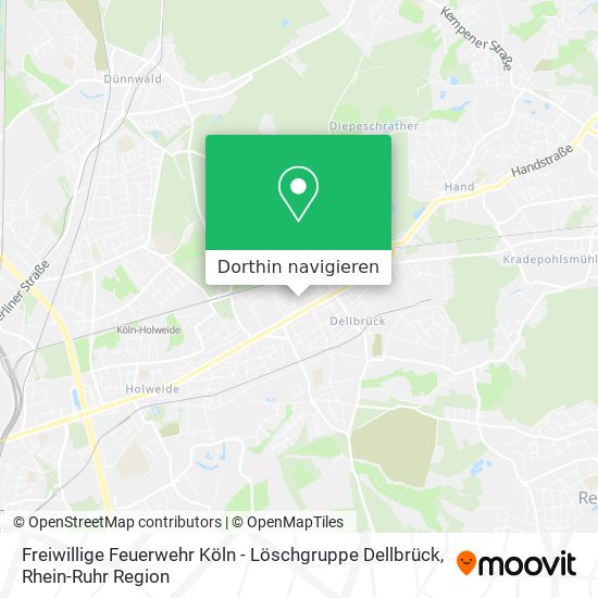 Freiwillige Feuerwehr Köln - Löschgruppe Dellbrück Karte