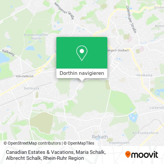 Canadian Estates & Vacations, Maria Schalk, Albrecht Schalk Karte