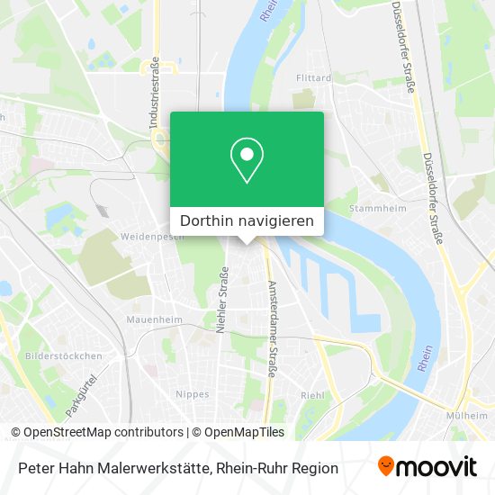 Peter Hahn Malerwerkstätte Karte