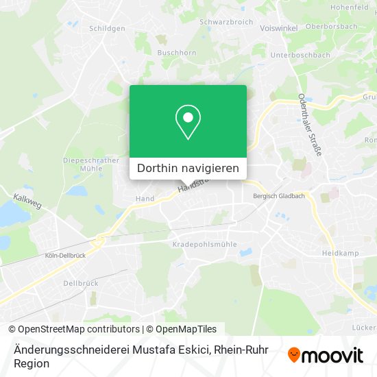 Änderungsschneiderei Mustafa Eskici Karte