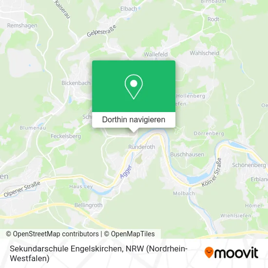 Sekundarschule Engelskirchen Karte