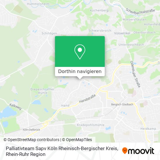 Palliativteam Sapv Köln Rheinisch-Bergischer Kreis Karte