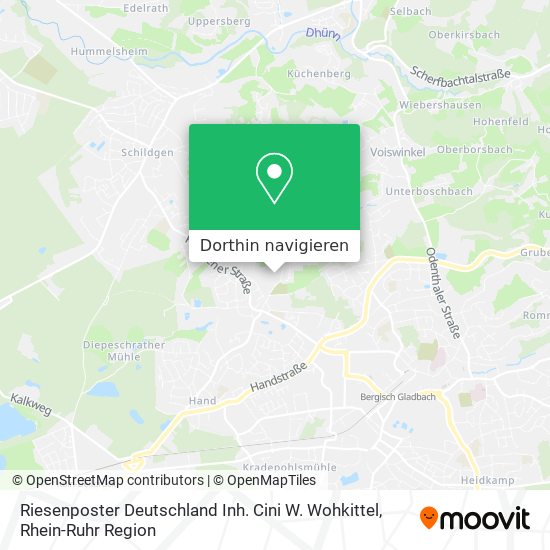 Riesenposter Deutschland Inh. Cini W. Wohkittel Karte