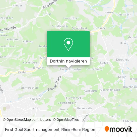 First Goal Sportmanagement Karte